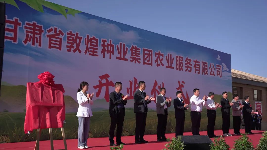 推進制種玉米機械采收 給敦煌種業振興插上科技的翅膀 —— 敦煌種業農業服務有限公司隆重開業 召開機械化采收演示會